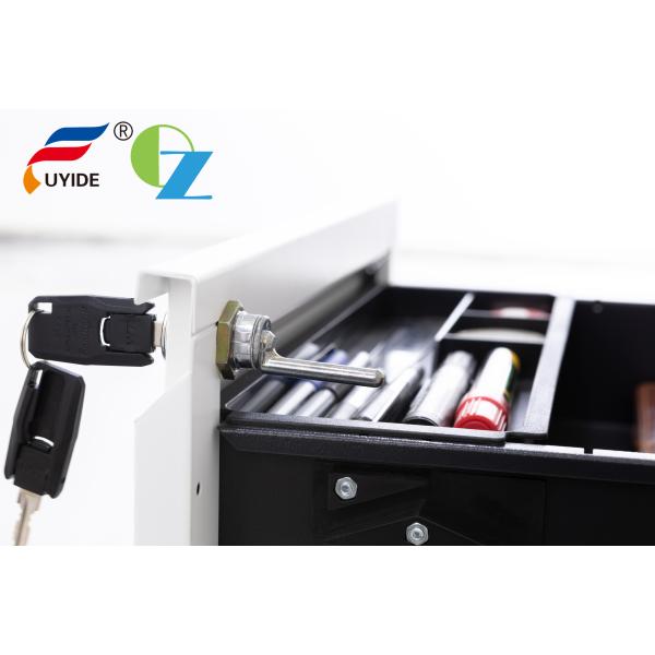 Наклон шкафа постамента черни высоты 620mm анти- с ручкой тяги