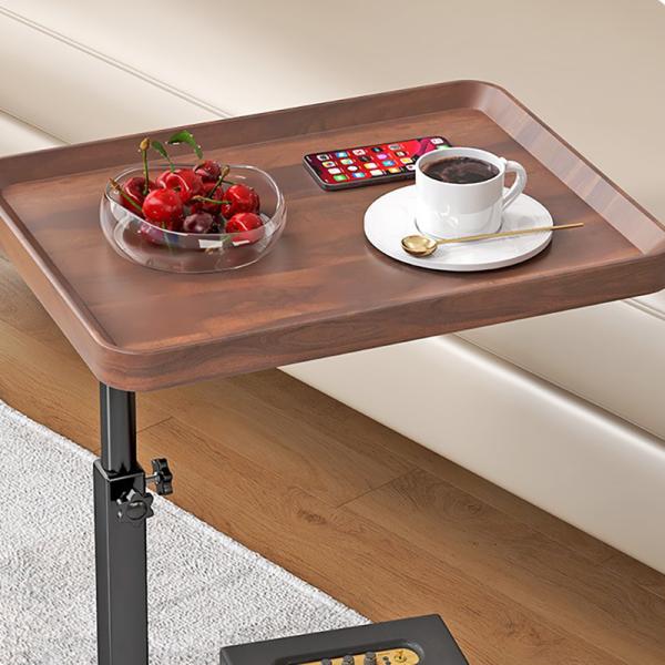 Coffee Side Table Home Living Room Furniture Small Bedside 2 Layers C Shaped End for Sofa