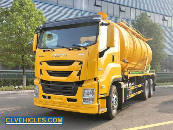 ISUZU GIGA Waste water Vacuum Truck 460hp 6x4 Heacy Duty 25ton