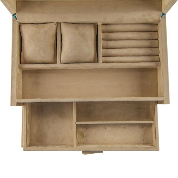 Организатор перемещения украшений MDF деревянный персонализировал случай ювелирных изделий перемещения