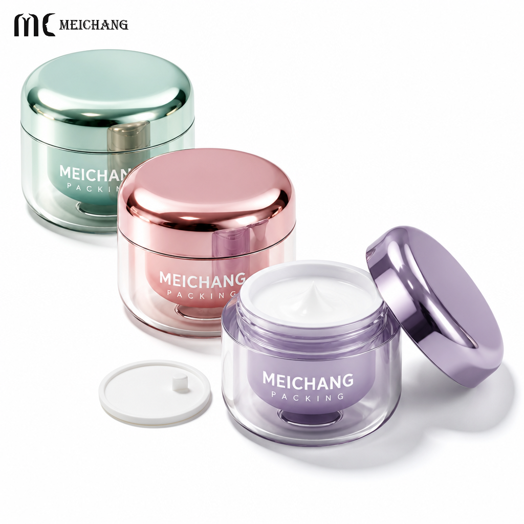 60g Refillable Cosmetic Jar with PP Replaceable Inner Liner(MC-P-562)