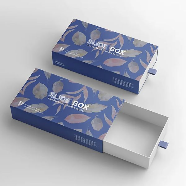 Custom CMYK Printed Drawer Box: Rigid Paper Slide Box With Silk Screen Hot Stamping & UV Printing For Branded Packaging