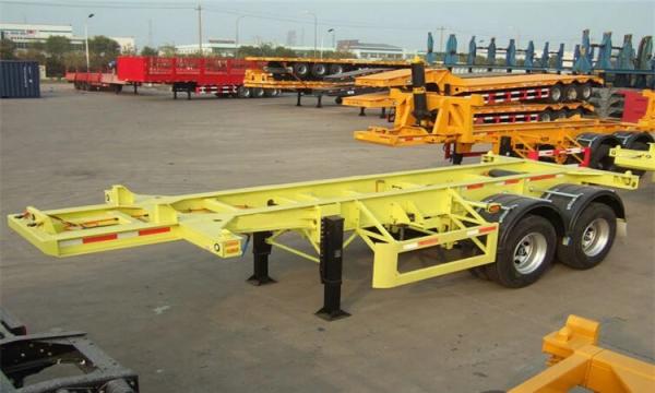 Do recipiente 12R22.5 recipiente de esqueleto de 40 toneladas Van Trailer do reboque T700 semi