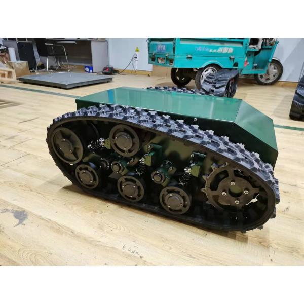 Loading 100kg Rubber Track Undercarriage 12KM/H 2KW