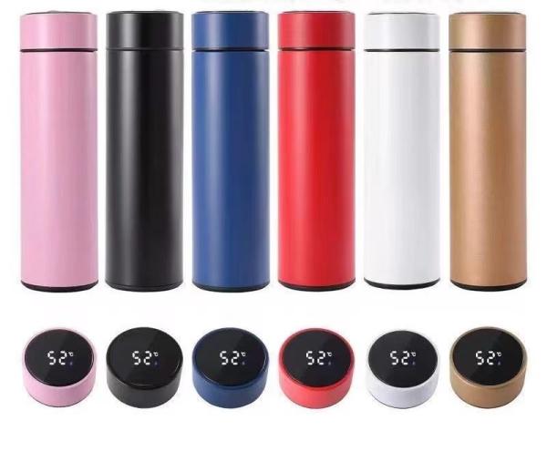 Leak Proof 350/500ML Stainless Steel Smart Water Bottle With LED Temperature Display Stainless Steel Vacuum Water Bottle For Outdoor Sports Easy To Clean