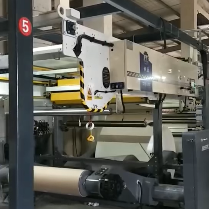 High Speed Continuous Corrugated Paper Roll Slitter Machine