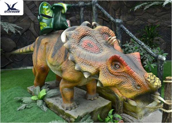 50/60 Hertz Life Size Animal Dinosaur Lawn Decorations , Dinosaur Garden Sculpture 