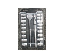 21 pcs socket tool set ,with ratchet handle ,universal joint .