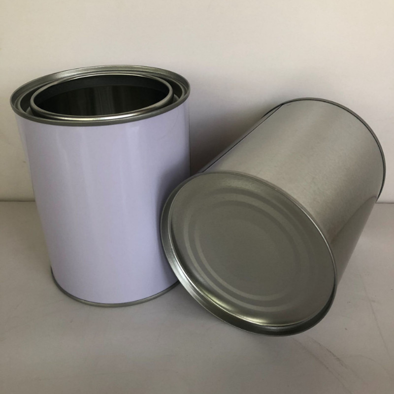 Металл круга SGS жестяные коробки краски масла 3,38 Oz с ручкой