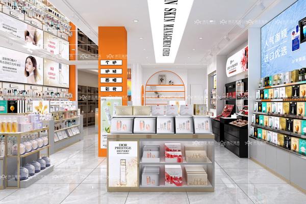 Customized Skincare Shop Furniture Les Classiques-Gray Series Makeup Store Design Retail Shop Fitting for Cosmetic Store Interior Design
