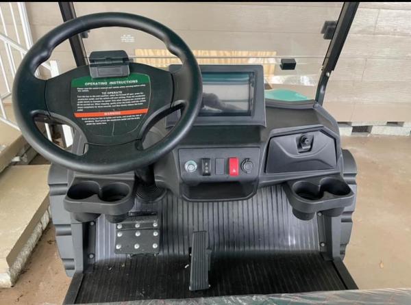 Azul 4 lugares dianteiro carro de caça de golfe eléctrico 72v150ah Bateria de lítio 14 polegadas pneu off-road