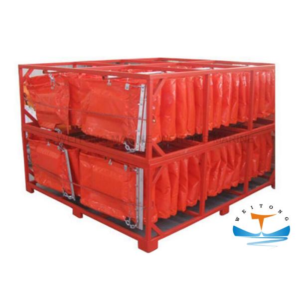Orange Oil Containment Boom , Floating Oil Boom Heavy - Duty Flexible PU Cloth