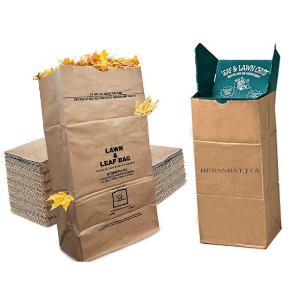Сумки лужайки и лист 30 Gal Biodegradable завертывают сумки в бумагу отхода сада