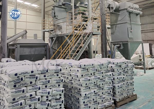 Customized Design Dry Mix Mortar Production Line Wall Putty Skim Coat Tile Adhesive Making Machine