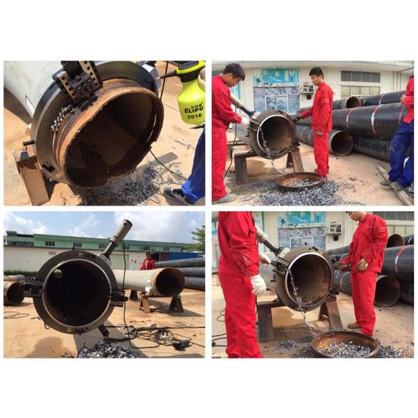 Split Frame Aluminum body Electric Motor Pipe Cutting Machine , Industrial Pipe Cutter 144.5kgs