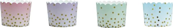 Custom new arrived birthday party baking supplies one-time used mini cupcake wrappers disposable recycled muffins cup