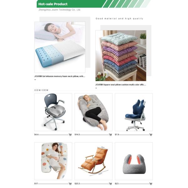 Non Slip Woven Square Memory Foam Coccyx Cushion for Office Chair Orthopedic Design