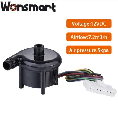 Ventilador centrífugo sem escovas de 12 V com motor interno e isolamento de classe F