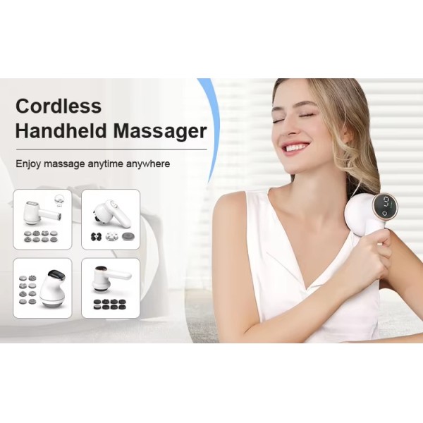 Cordless Handheld Massager with Deep Tissue Percussion Massager 9 Adjustable Speed Modes Body Massager Factory Customization