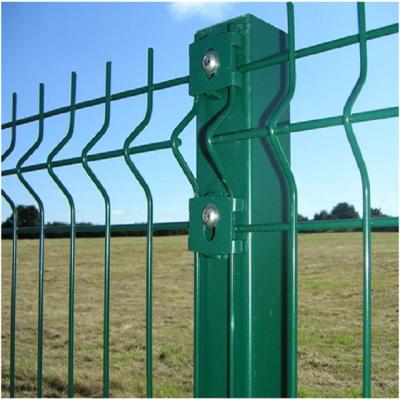 O pvc 6x6 3d curvy de reforço concreto de alta qualidade revestiu o cerco soldado do painel de rede de arame