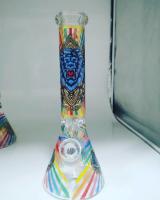 14 de Shisha de água polegadas de acessórios de fumo de vidro transparentes da tubulação