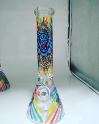 14 de Shisha de água polegadas de acessórios de fumo de vidro transparentes da tubulação