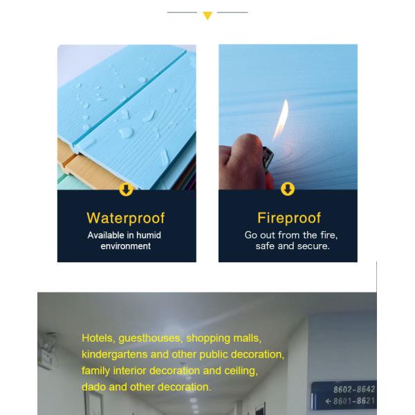 Горячие продажи тисненых водонепроницаемых и защищенных от насекомых панелей для внутренних стен WPC