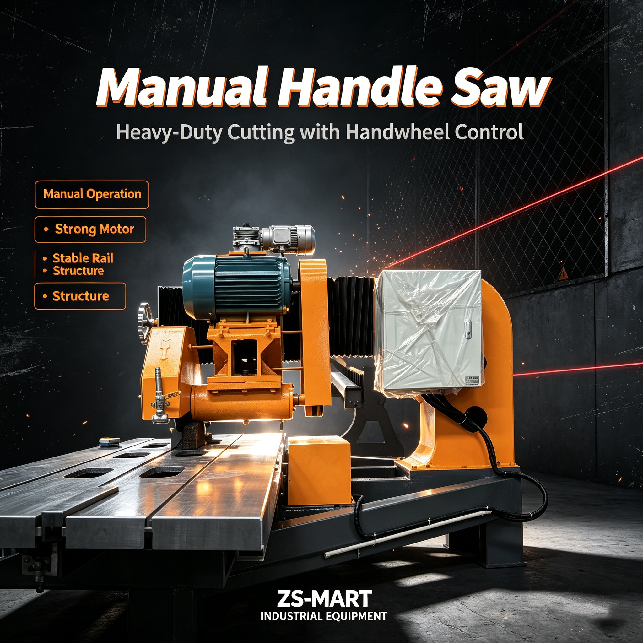 High Capacity Chamfer Saw with 11KW Motor and Blade Size Ranging from 350 to 400mm for 45 Degree Chamfer Cutting and Stable Rotation Rate