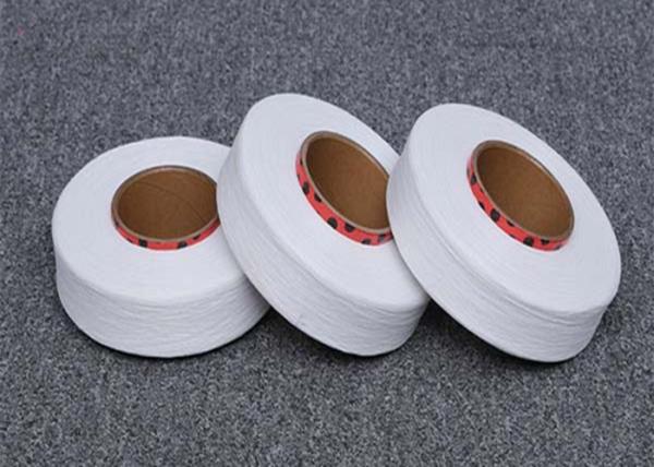 Um fio desencapado 210D/fio branco cru do Spandex brilhante da categoria para a coberta e o Webbing