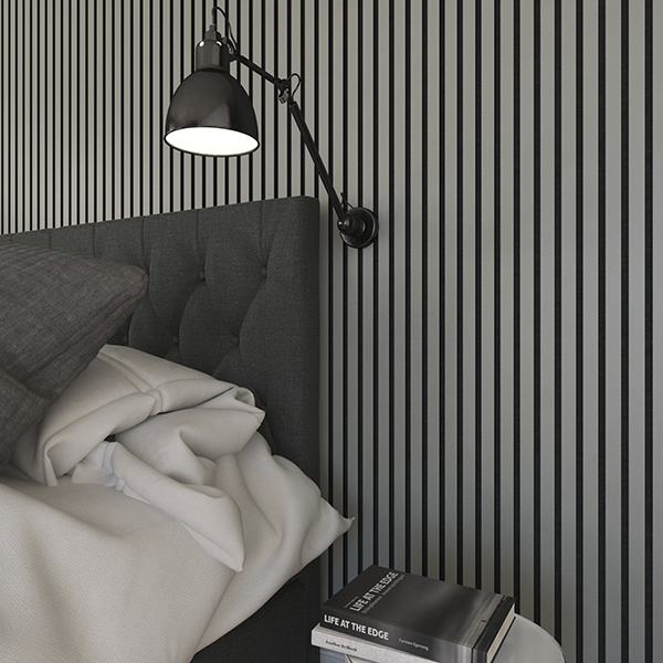 Modern Strip Acoustic Slat Panels Sound Absorbing Wall Panels Sustainable