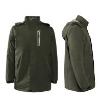 Coupe-neige, coupe-vent, manteau électrique, chaud, polyester, veste de coton chauffée, avec capuchon