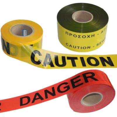 aviso plástico da cor vermelha do perigo da segurança da fita da barreira do cuidado amarelo de 1000ft
