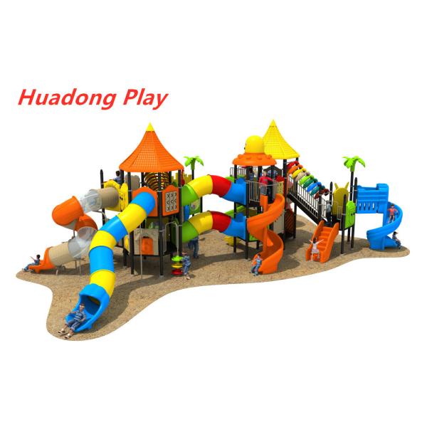 Outdoor Equipment Slide For Animal Paradise , Plastic Children's Playground