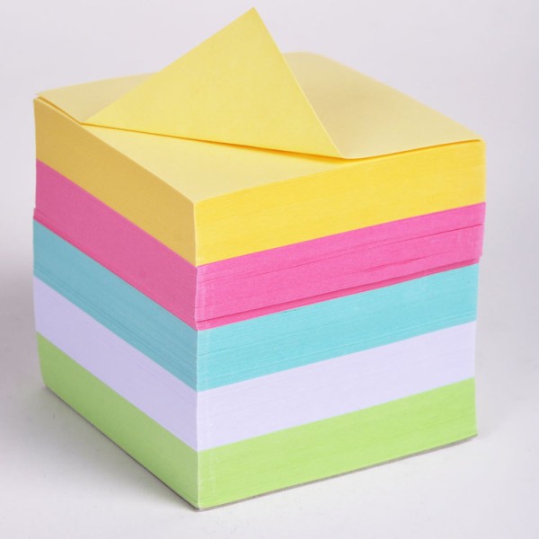 high quality office stationery fluorescence rich colors 85x85mm office supplies sticky note pads