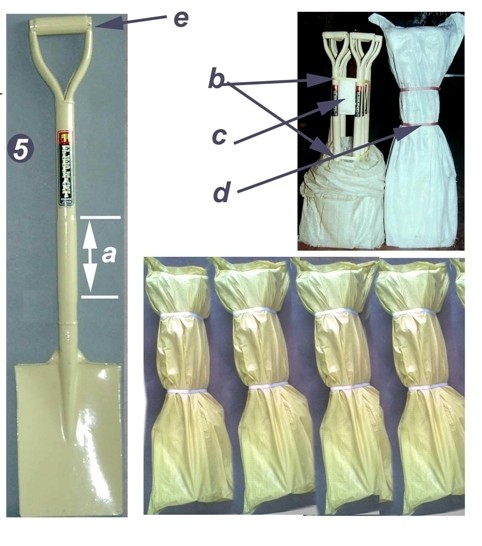 Nigeria Market Elephant Steel Shovel with 12in Blade Length and Customized Color