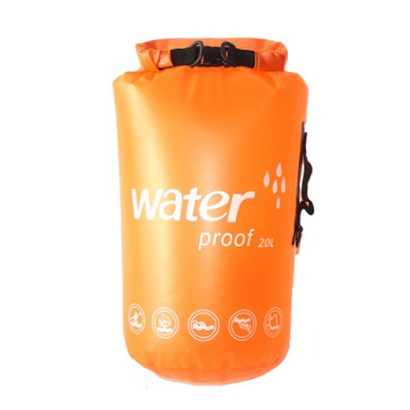 10L 20L Transparent Dry Bag , PVC Outdoor Camping Dry Bags Water Resistant