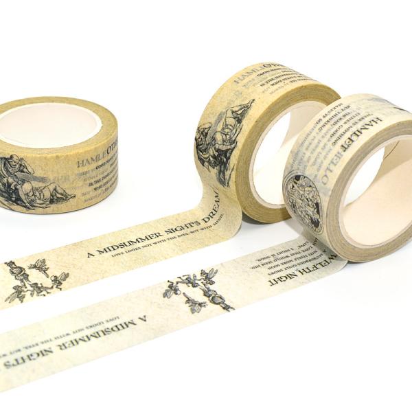 Лента для маскировки бумаги Washi Washi связывает изготовленный на заказ распределитель тесьмой печатая ленту для маскировки Washi для ребенка