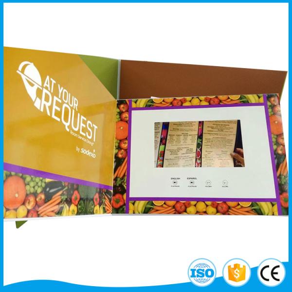 Printing 5 Inch Lcd Video Brochure Card For Business Promotion Or Wedding Gift