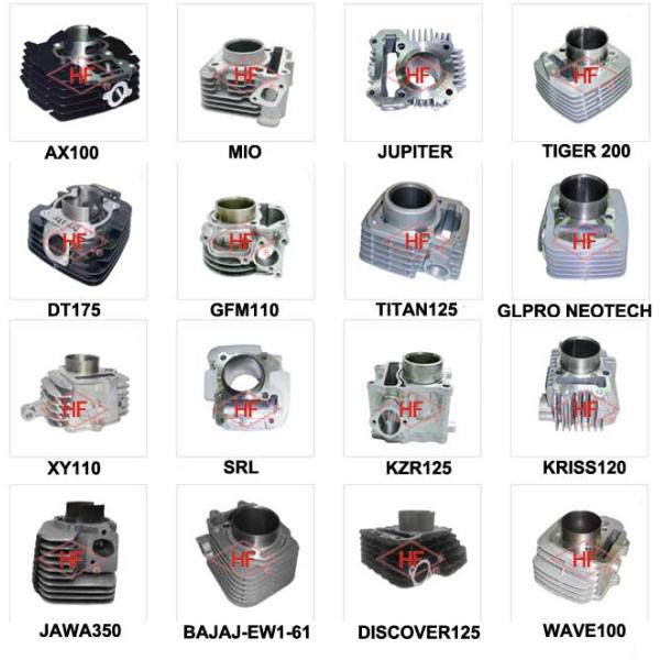 Aluminum Engine CG125 Spare Parts 125cc Cylinder Piston Rings Kits With Gaskets