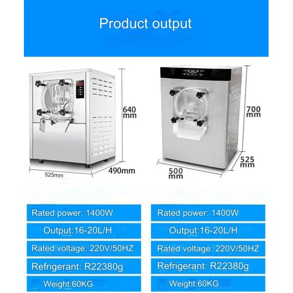 Fully Automatic High Production Hard Ice Cream Mixer Machine with 400 Pieces/h Output