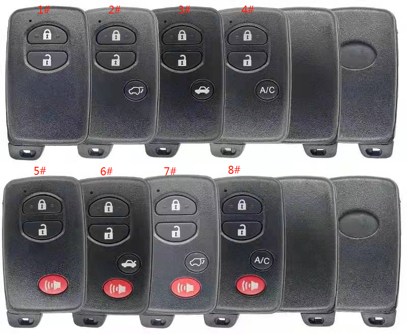 Highlander smart remote control key Toyota Highlander 0140 smart card smart card shell