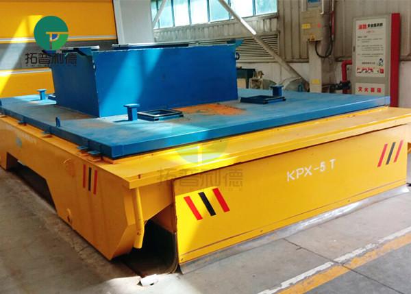 5-30 Ton Custom Steel Billet Transport Battery Transfer Cart With Manual Steering