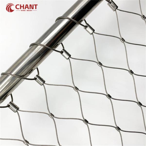 Flexible Diamond Opening Flexible Cable Mesh Easy Installation Various Wire Rope Sizes and Range