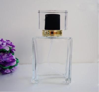 tornillo de botellas de cristal de perfume de 50ml 30ml con la aprobación del TUV del casquillo del dropper
