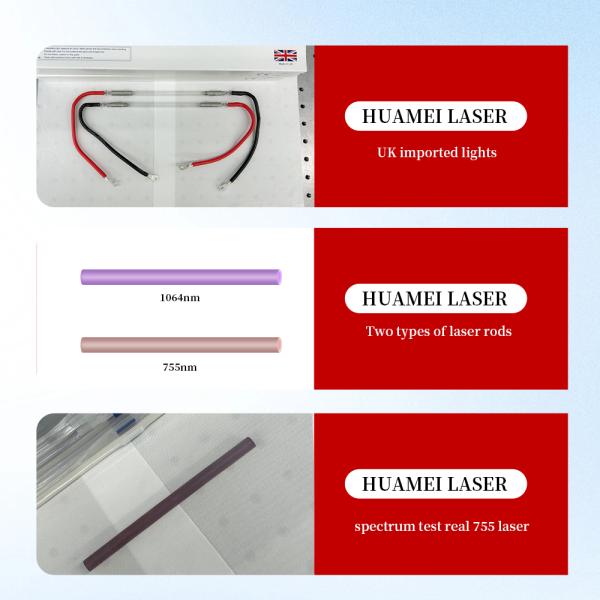 Powerful 1064nm Alexandrite and 755nm Laser Hair Removal Equipment for All Skin Types