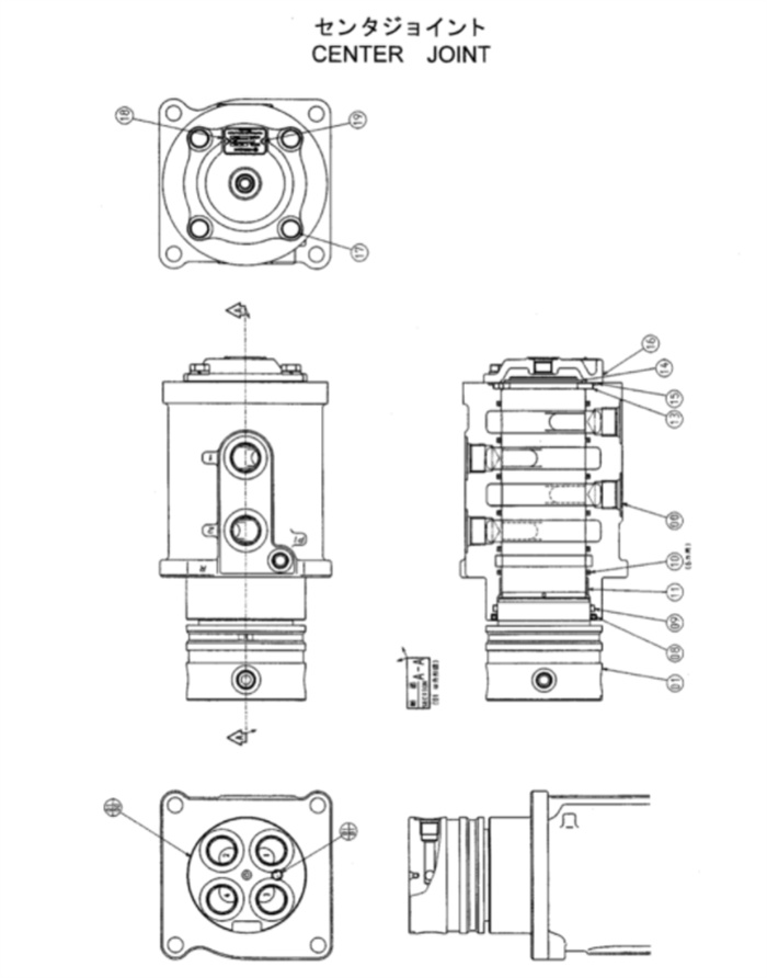 Assy соединения качания Belparts ZX450 ZX450-3 ZX460 ZX470 9183296 разбивочный совместный роторный совместный для экскаватора Crawler Хитачи