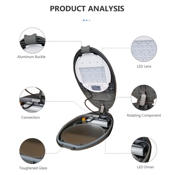 Die Casting Aluminum 80w 100w IP66 Street Light with Customized Design and Engineering