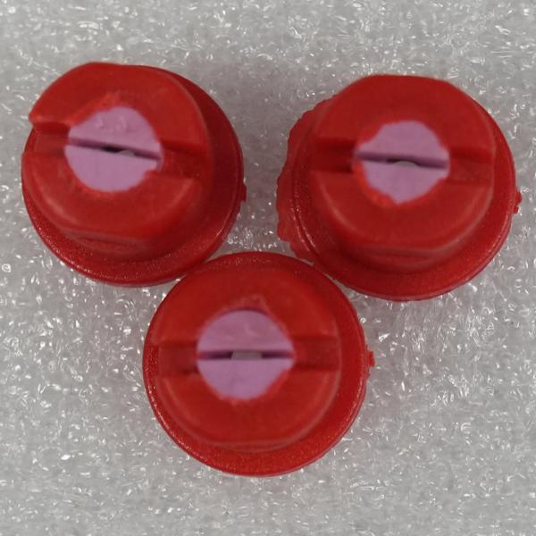 Ceramic Nozzle for Sanitation Vehicles – Red, Fits Sweeper Disc Suction Nozzles, for Road Sweeper Water Mist & Dust Suppression