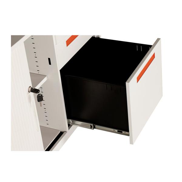 RAL Color Steel Mobile Pedestals With Drawers Commercial Furniture