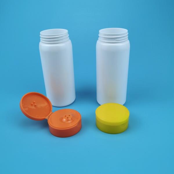 White 80g 100g 150g Plastic Loose Powder Jar With Flip Cap